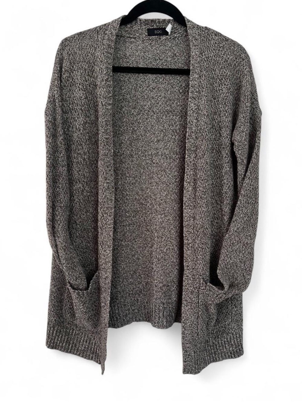 BDG Grey Waffle Pockets Cardigan S